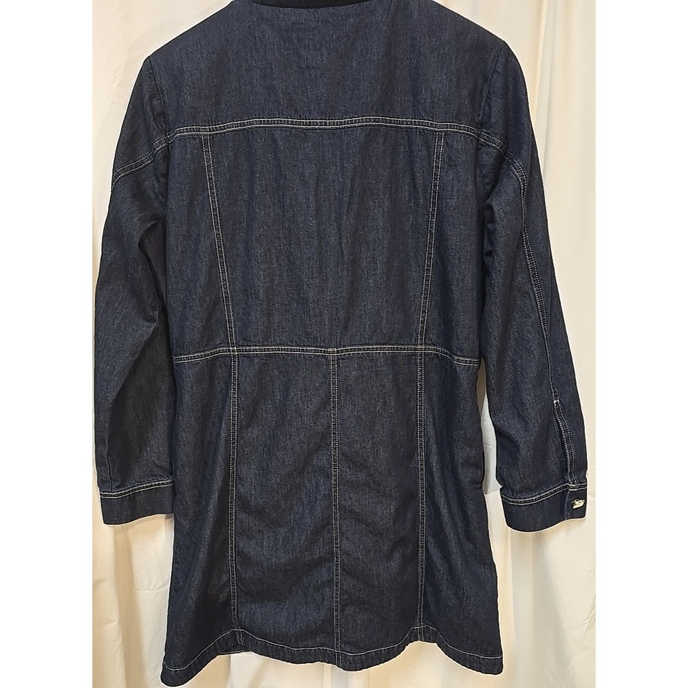 Spartina 449 Morgan Dark Blue Y2K Old Money Denim Quiet Luxury L Urban Dress - Picture 8 of 10